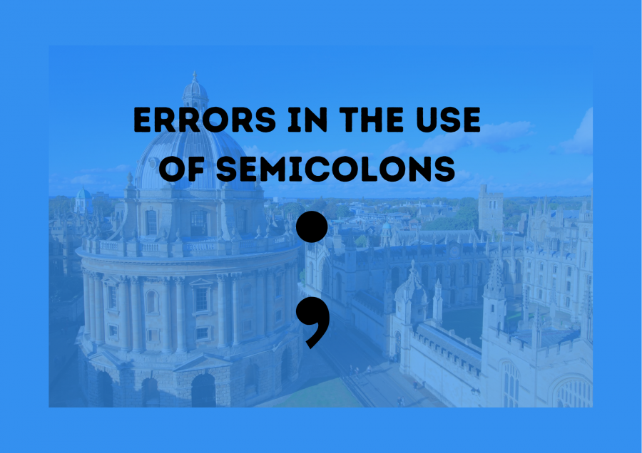 Errors in the use of semicolons - www.oluwatoyosiabikoye.com